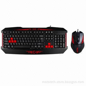 Wired gaming keyboard and gaming mouse combo